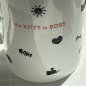 “the KITTY is BOSS” ceramic mug - 16oz - artwork all around cup